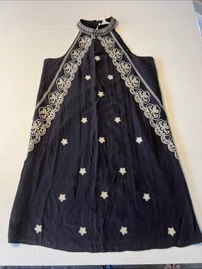 THML Vittoria Embroidered Dress Black Size S